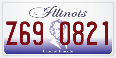IL license plate Z690821