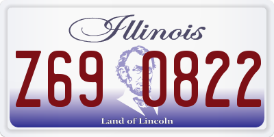 IL license plate Z690822