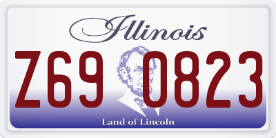 IL license plate Z690823