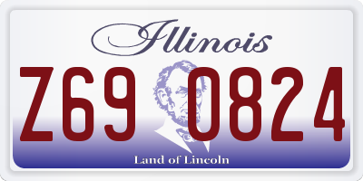 IL license plate Z690824