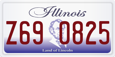 IL license plate Z690825