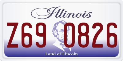 IL license plate Z690826