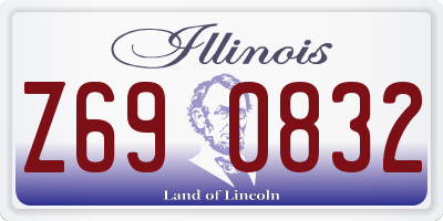 IL license plate Z690832