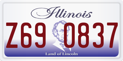 IL license plate Z690837