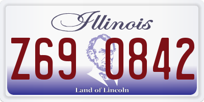 IL license plate Z690842