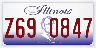IL license plate Z690847