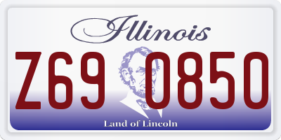 IL license plate Z690850