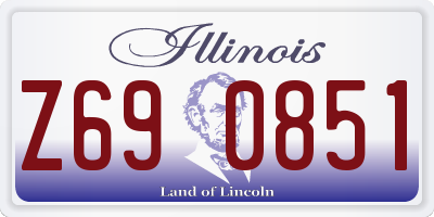 IL license plate Z690851