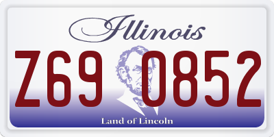 IL license plate Z690852
