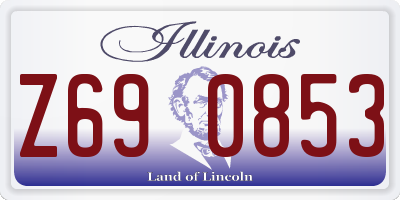 IL license plate Z690853
