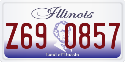 IL license plate Z690857