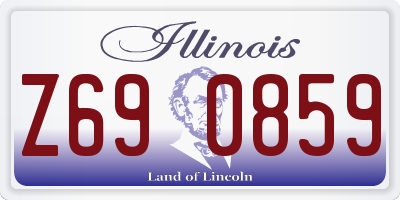 IL license plate Z690859