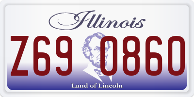 IL license plate Z690860