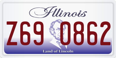 IL license plate Z690862