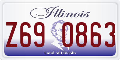 IL license plate Z690863