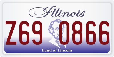 IL license plate Z690866