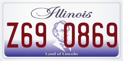 IL license plate Z690869