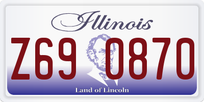 IL license plate Z690870