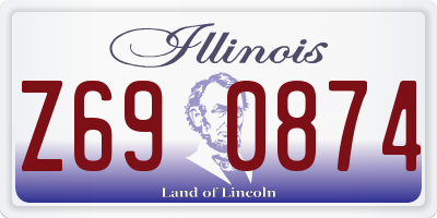 IL license plate Z690874