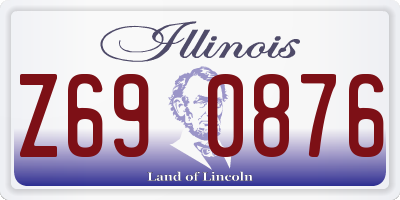 IL license plate Z690876