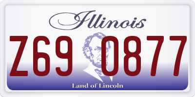 IL license plate Z690877