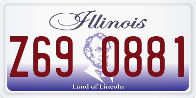 IL license plate Z690881