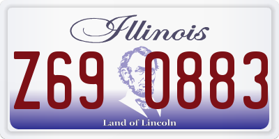 IL license plate Z690883