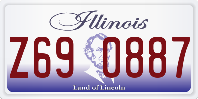 IL license plate Z690887