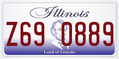IL license plate Z690889