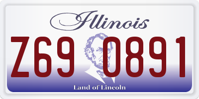 IL license plate Z690891
