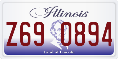 IL license plate Z690894