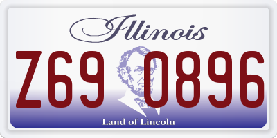 IL license plate Z690896