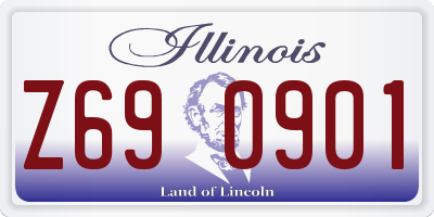 IL license plate Z690901