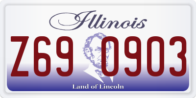 IL license plate Z690903
