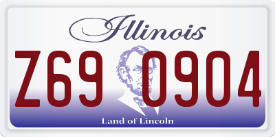 IL license plate Z690904