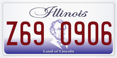 IL license plate Z690906