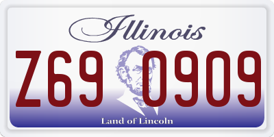 IL license plate Z690909