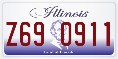 IL license plate Z690911