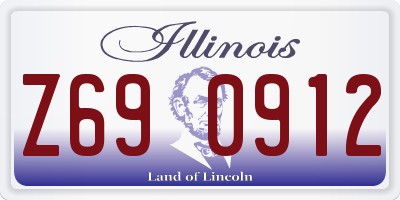 IL license plate Z690912