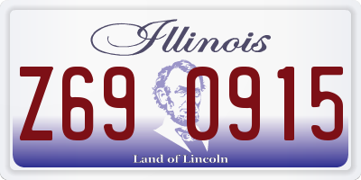 IL license plate Z690915