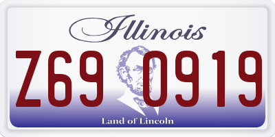IL license plate Z690919