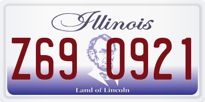 IL license plate Z690921