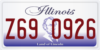 IL license plate Z690926