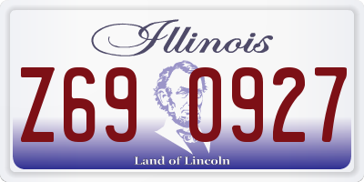 IL license plate Z690927