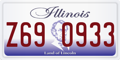 IL license plate Z690933