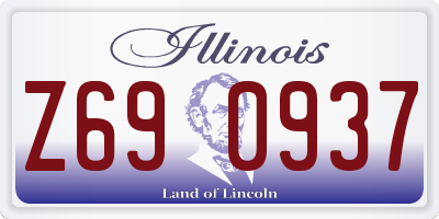 IL license plate Z690937