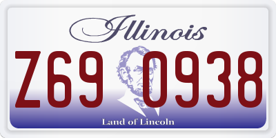 IL license plate Z690938