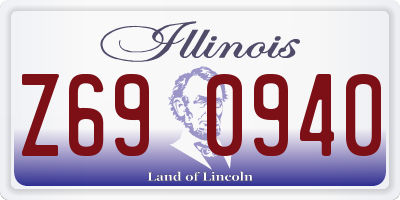 IL license plate Z690940