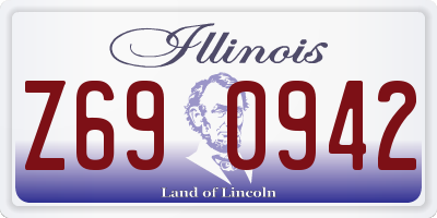 IL license plate Z690942