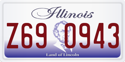 IL license plate Z690943